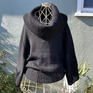 Lucky Brand ~ Black Wool/alpaca blend Sweater Top